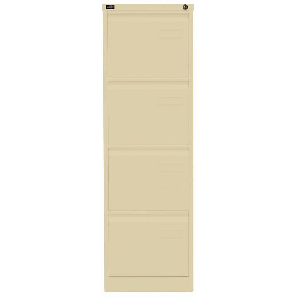 Bisley LIGHT Hängeregistraturschrank LIGHT, einbahnig, 4 HR-Schubladen, 606 creme, IPCCA14606