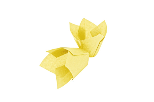 Schneider Muffinform Tulpe gelb, Boden 50 mm, Höhe 55 mm, VE: 1000 Stück, 122272