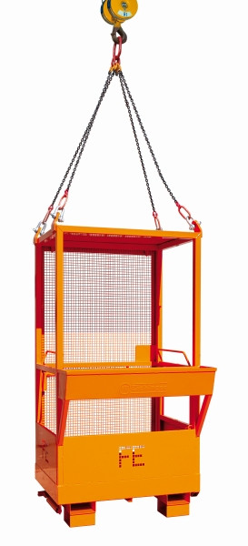 Eichinger Industrie Arbeitsbühne für Kran und Stapler, 2 Personen, reinorange, 10730100000100