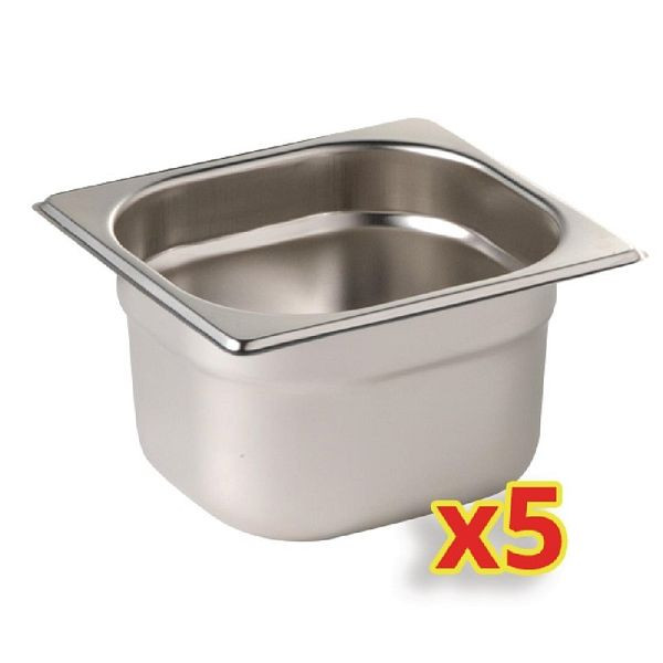 Vogue Gastronorm Kit für G603/G604 (1/6 x 5) ohne Deckel, VE: 5 Stück, S411