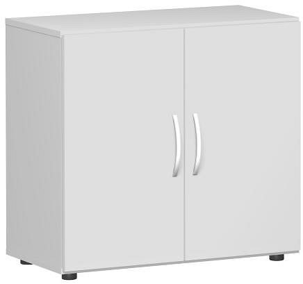 geramöbel Flügeltürenschrank mit Standfüßen, inkl. Türdämpfer, nicht abschließbar, 800x420x752, Lichtgrau/Lichtgrau, S-382100-LL