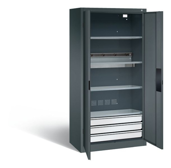 C+P Akkuladeschrank, H1950xB930xT500 mm, Anthrazit, 8921-05E1 S10020