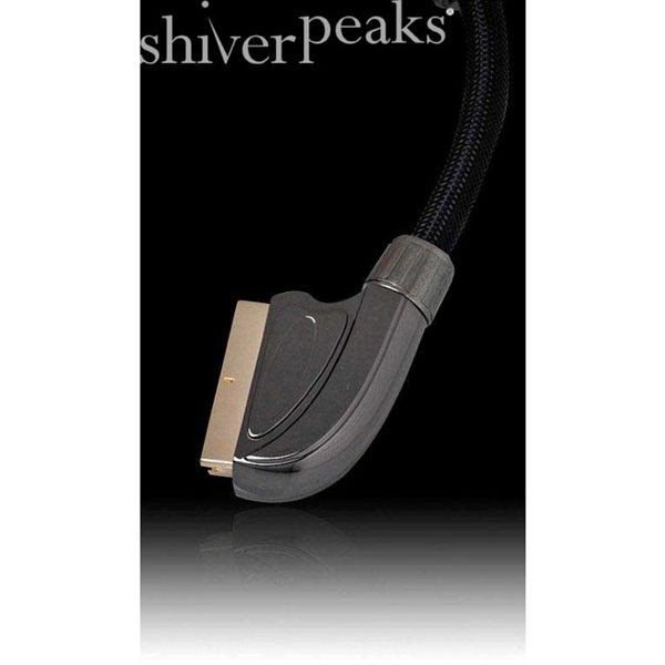 shiverpeaks Scart-Anschlusskabel, Metall-Scart-Stecker, 21-polig belegt, vergoldete Kontakte, Ferrite, schwarzes Nylon, 5,0m, 96030-SBN