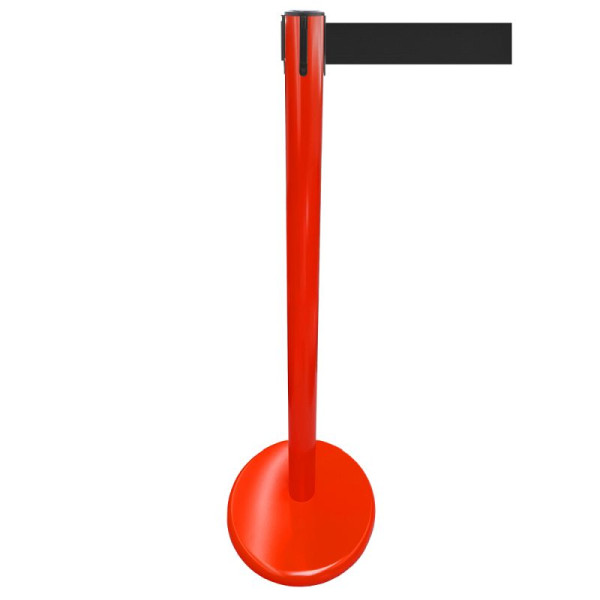 Stein HGS Personenleitsystem -P-Line Future-, Metall/ rot, schwarz, mit Gurtendstück (Standard), Gurtlänge: 4 m, 15697-0302