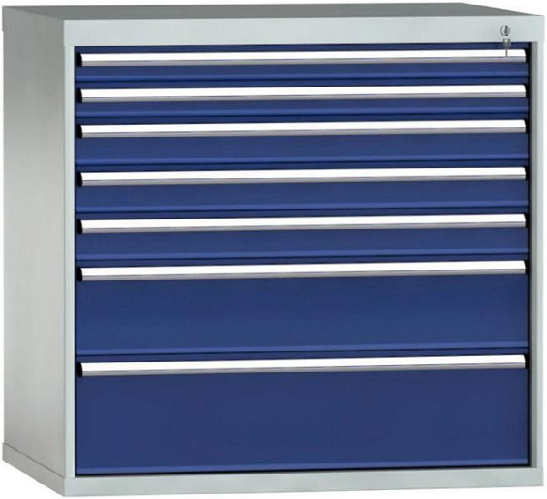 KLW Schubladenschrank 1000 x 1031 x 750 mm H x B x T, Einbaumaß: 900 mm, Einteilung: 54x36 Einheiten, VN / 75 kg, SJB1000-07NP-001
