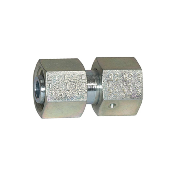 Riegler Einstellbare gerade Verschraubung, Rohr-Außen-Ø 28, Stahl verzinkt, 158956