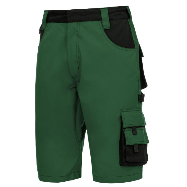 NITRAS MOTION TEX PLUS, Arbeitshose, kurz, grün / schwarz (Farbcode: 3010), Größe: 60, VE: 10 Stück, 7604-60