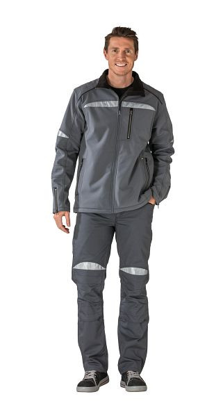 Planam DuraWork Softshelljacke, grau/schwarz, Größe S, 2951044
