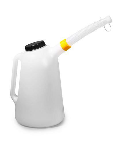 DENIOS Flüssigkeitsmaß mit schraubbarem Staubschutzdeckel, 5 Liter Volumen, 117267