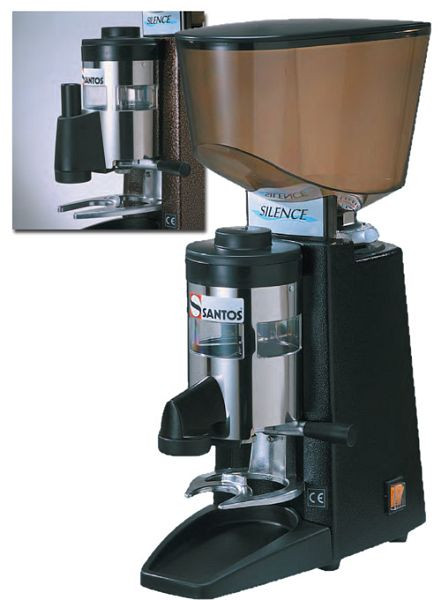 Santos "Silence" Espresso Kaffeemühle - braun mit beweglichem Tamper, S40APPM
