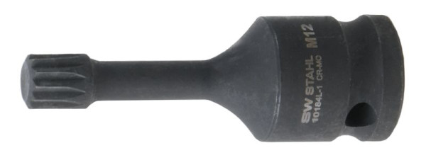 SW-Stahl IMPACT Schraubendreheinsatz, Vielzahn M12, 1/2", 72mm, 10184L-1