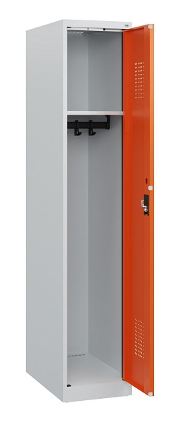 C+P Spind Evolo PLUS, 1 Abteil, 1530x300x500mm, 7035/2004, Zylinderschloss, 0490005-10 S10022