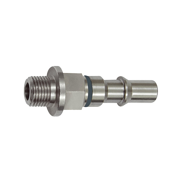 Riegler Unverwechselbarer Nippel NW 6, ISO 6150 C, G 1/8 AG, grau, 141880