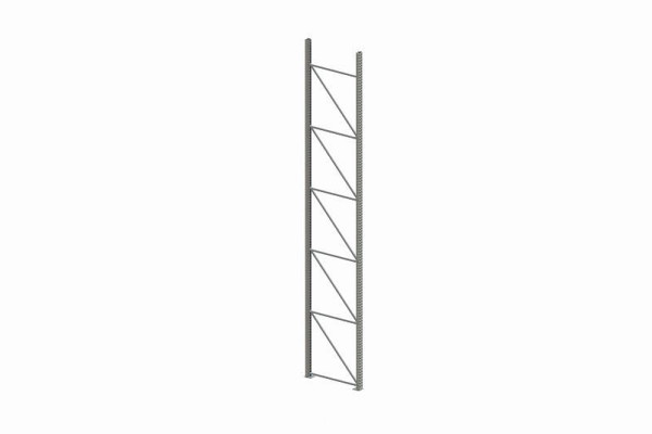 Meta Ständer 100/20 6000x1100 mm, verzinkt, für Palettenregal MULTIPAL, 200174381