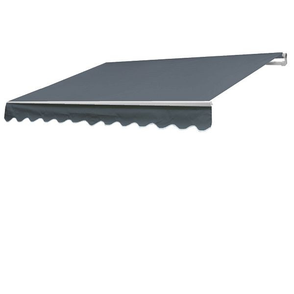 Mendler Ersatz-Bezug für Markise HWC-E31, Gelenkarmmarkise Ersatzbezug Sonnenschutz, 3x2,5m, Acryl grau, 81608