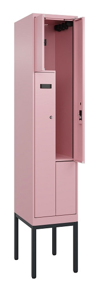 C+P Z-Spind Evolo PLUS, Gestell, 2 Fächer, 2120x400x500mm, 3015/3015, Zylinderschloss, 0490337-122 S10051