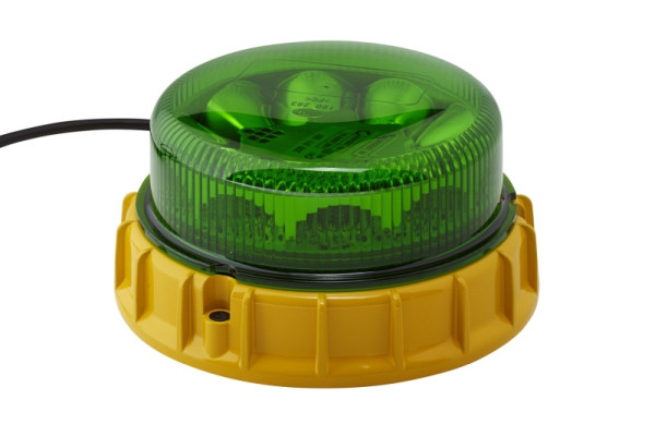 HELLA LED-Blitz-Kennleuchte - K-LED Mining - 12/24V - grün - Schraubanschluss/Anbau - Kabel: 1450mm - Stecker: offene Kabelenden, 2XD 011 557-031