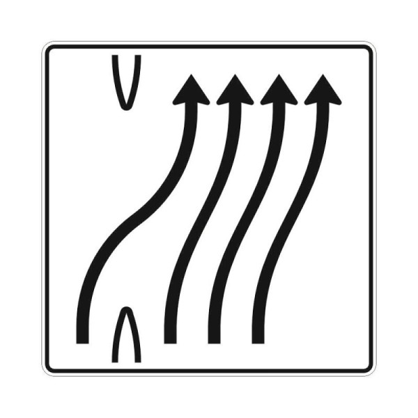 Stein HGS Überleitungstafel Verkehrszeichen StVO 501-62, Alform, RA3, RA3, Alform, 501-62.0005
