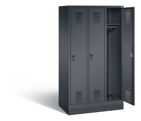 C+P Spind Evolo, H1600xB900xT500mm, Farbe: Schwarzgrau, 480206-30 S10061