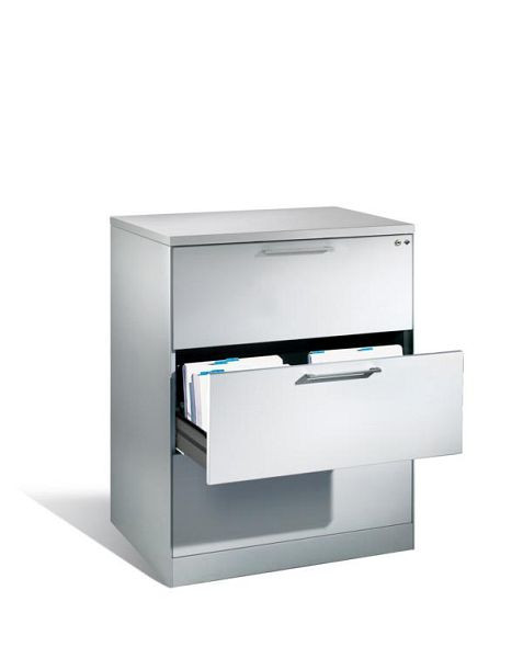 C+P Karteischrank Asisto, H1010xB800xT600mm, Farbe: Lichtgrau, Bügelgriff, 146243-322 S10000