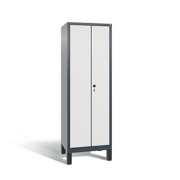 C+P Spind Evolo, 2 Abteile, H1850xB610xT500 mm, Anthrazit/HPL Weiß, 48012-20 S10387