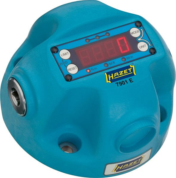 Hazet Drehmoment-Prüfgerät, elektronisch, 10-350 Nm, Nm min-max: 10-350 Nm, Vierkant hohl 12,5 mm (1/2 Zoll), 7901E