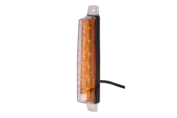 HELLA Blinkleuchte, LED, 12V, Anbau/geschraubt, Lichtscheibenfarbe: glasklar, Kabel: 400mm, vorne, waagerechte Befestigung, 2BA 012 846-021