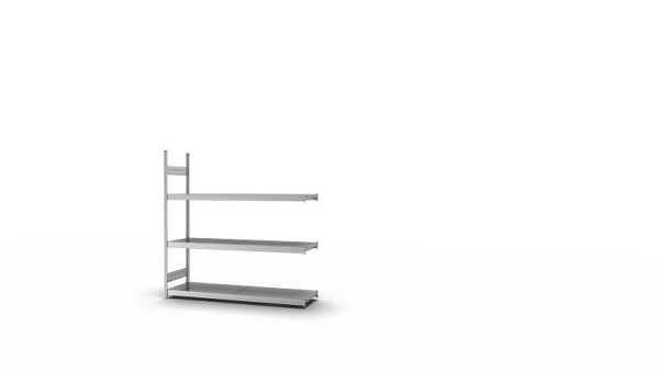 hofe Großfach-Anbauregal, 2000x500x2000 mm, 3 Fachebenen, verzinkt, 350 kg Fachlast, 1200 kg Feldlast, zweiseitige Bedienung, GZA20520B