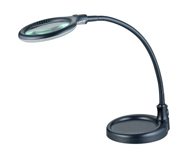 Lumeno 6805SW LED Klemmleuchte mit 30 SMD-LEDs, 6 Watt und 480 Lumen, schwarz 5 Dioptrien, 6805SW