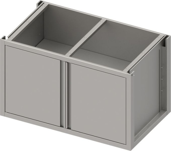 Stalgast Edelstahl Unterschrank Boxversion 2.0 mit Flügeltüren, Sockelbau 1200x540x660 mm, BX12551F