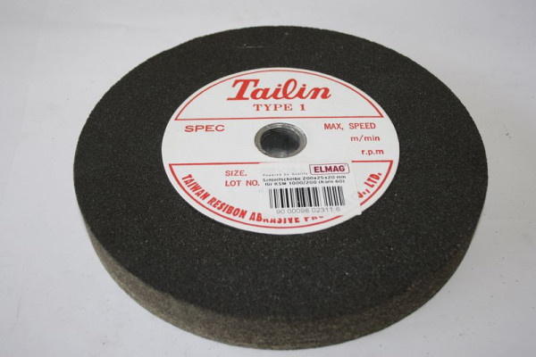 ELMAG Schleifscheibe 200x25x20 mm für KSM 1000/200 (Korn 60) 'NORMALKORUND', 9802311