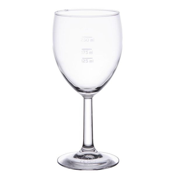 Arcoroc Savoie Grand Vin Weingläser 350ml markiert bei 125ml 175ml und 250ml(48 Stück), DK886