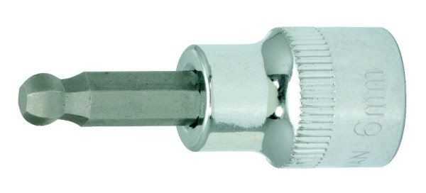 KS Tools 3/8" CHROMEplus Bit-Stecknuss Innensechskant, Kugelkopf, 5,5 mm, 918.2413