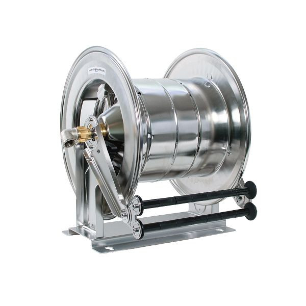 Ebinger Schlauchaufroller OSM 710, Max. 100bar/130°C, Max. 60m - 1/2" Schlauch 1SN, Gehäuse: Edelstahl, 1.714.200
