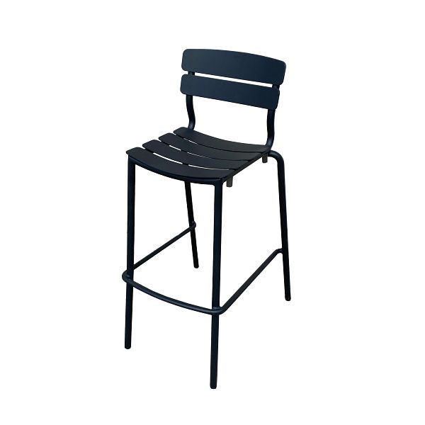 Feros Shade Stapelbarer Barstuhl, Schwarz, Indoor & Outdoor, 150518