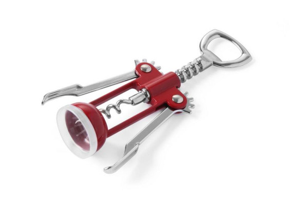 Bar up Korkenzieher, verchromt, Hebelmodell, mit Flaschenöffner, 597507