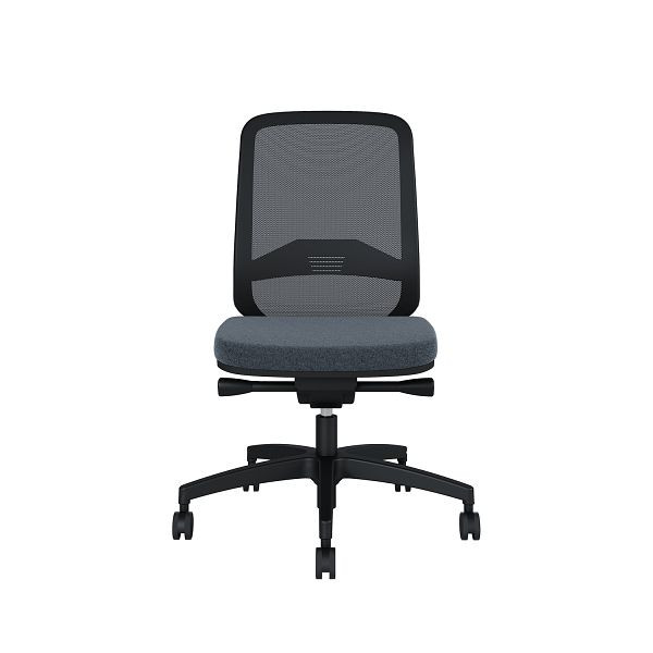 Bisley Bürodrehstuhl Bali, Rückenlehne aus Netzbezug Kunststofffußkreuz, TN9808 black pepper, BALIKRT0015TN9808