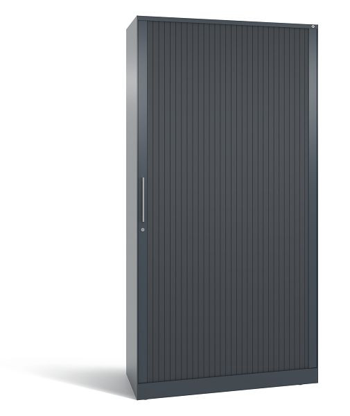 C+P Rollladenschrank Asisto, H1980xB1000xT435mm, Farbe: Anthrazit / Schwarzgrau, Bügelgriff, 5 OH, 143002-000 S10092