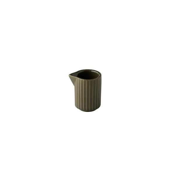 APS Gießer THE GRID - Porzellan, Ø 4,5 cm, 40 ml, Farbe mud (braun), stapelbar, 19061