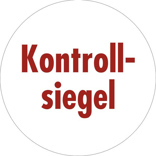 Moedel Kontrollsiegel, Dokumentenfolie, Ø 30 mm, VE: 500 Stück /Rolle, 55322