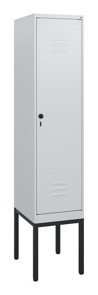 C+P Umkleidespind Classic PLUS, Gestell, 1950x400x500mm, 7035/7035, Drehriegel, 0800305-12 S10009