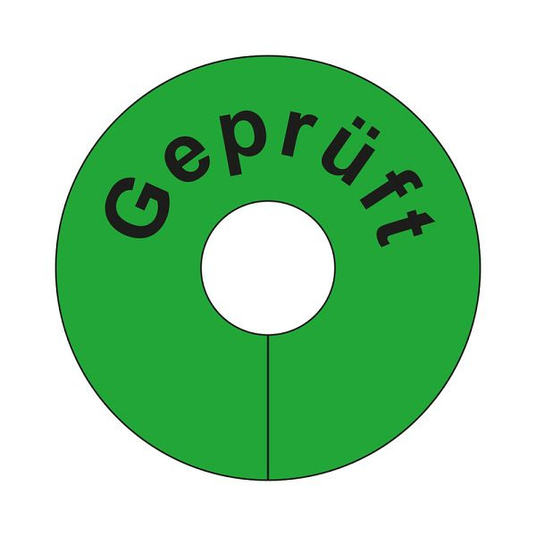 Eichner Beschriftete Signalringe, Beschriftung: Geprüft, VE: 10 Stück, 9219-01039