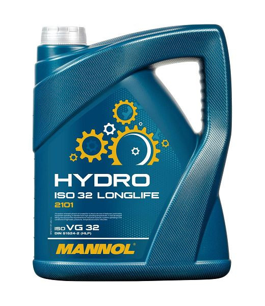 MANNOL Hydrauliköl 2101 Hydro ISO 32 LONGLIFE, VE. 5 l, MN2101-5