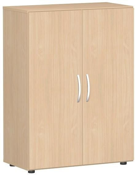 geramöbel Flügeltürenschrank mit Standfüßen, inkl. Türdämpfer, nicht abschließbar, 800x420x1104, Buche/Buche, S-383102-BB