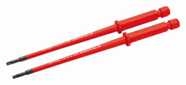 Bahco 2 schmale Wechselklingen, isoliert, 100 mm, Torx®, T 10, 8910SL-2P