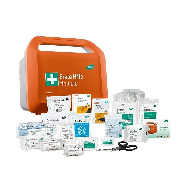 WERO Erste-Hilfe-Koffer Smart Case klein DIN 13157 mit PowerTex Pflaster, 206556