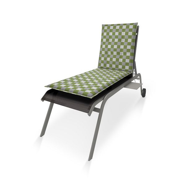 doppler Rollliege LIVING ca. 195x60x6 cm, grün, grau Karo, 5142154903
