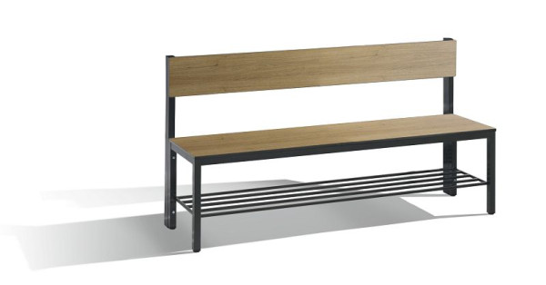 C+P Sitzbank mit Rückenlehne, Basic Plus, H796xB1500xT407mm, 8061-310 S10004