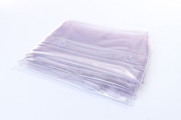 ELMAG Schutzvorhang S0, glasklar, Breite: 1300 x Höhe: 2800x0,4 mm, Schutzvorhang gegen Staub, Zugluft, Nässeund Schleifspritzer, 56265