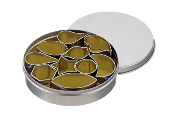 Schneider Dekor Ausstecher im Satz "Gemischte Formen", 10-teilig, Höhe: 20 mm, Edelstahl, 199658